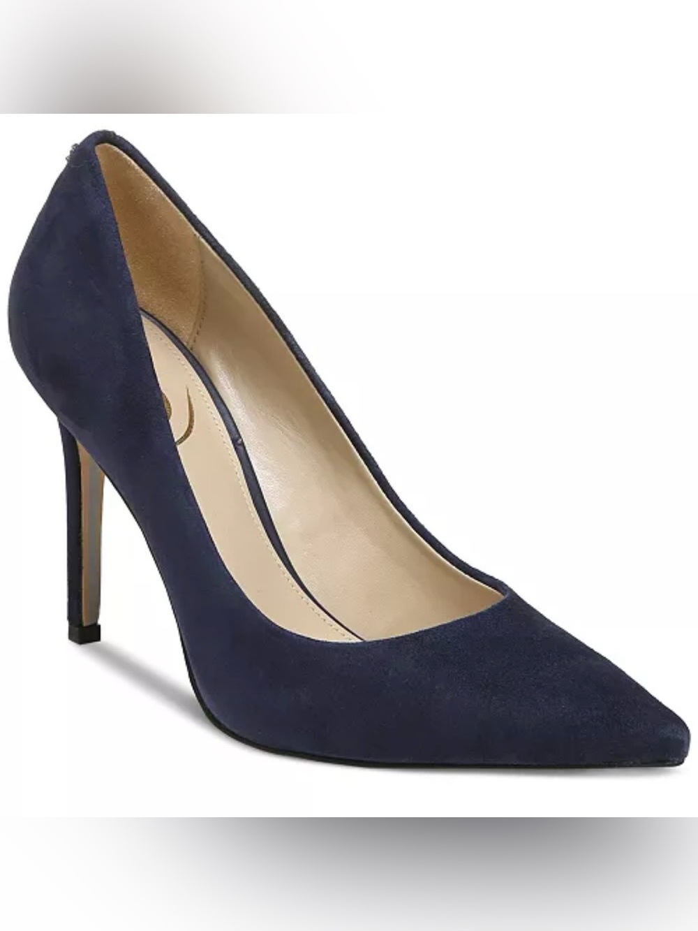 Sam Edelman Hazel Navy Suede Pointed Toe Stiletto Pumps Women’s US 8 M New - Picture 2 of 8